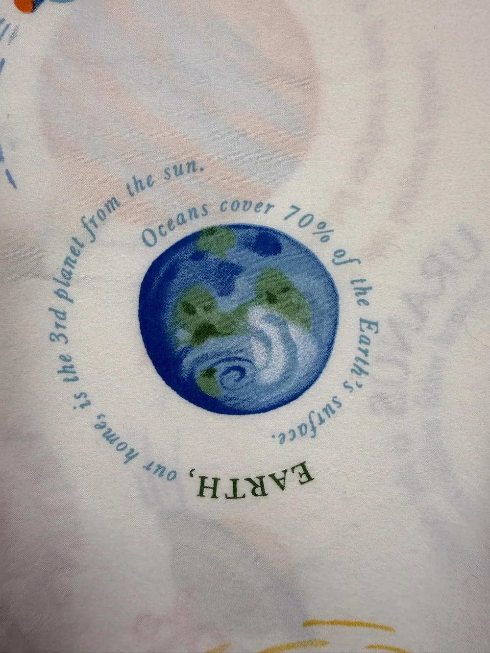 POTTERY BARN KIDS Solar System Standard Pillowcase Space Planets Organic Cotton